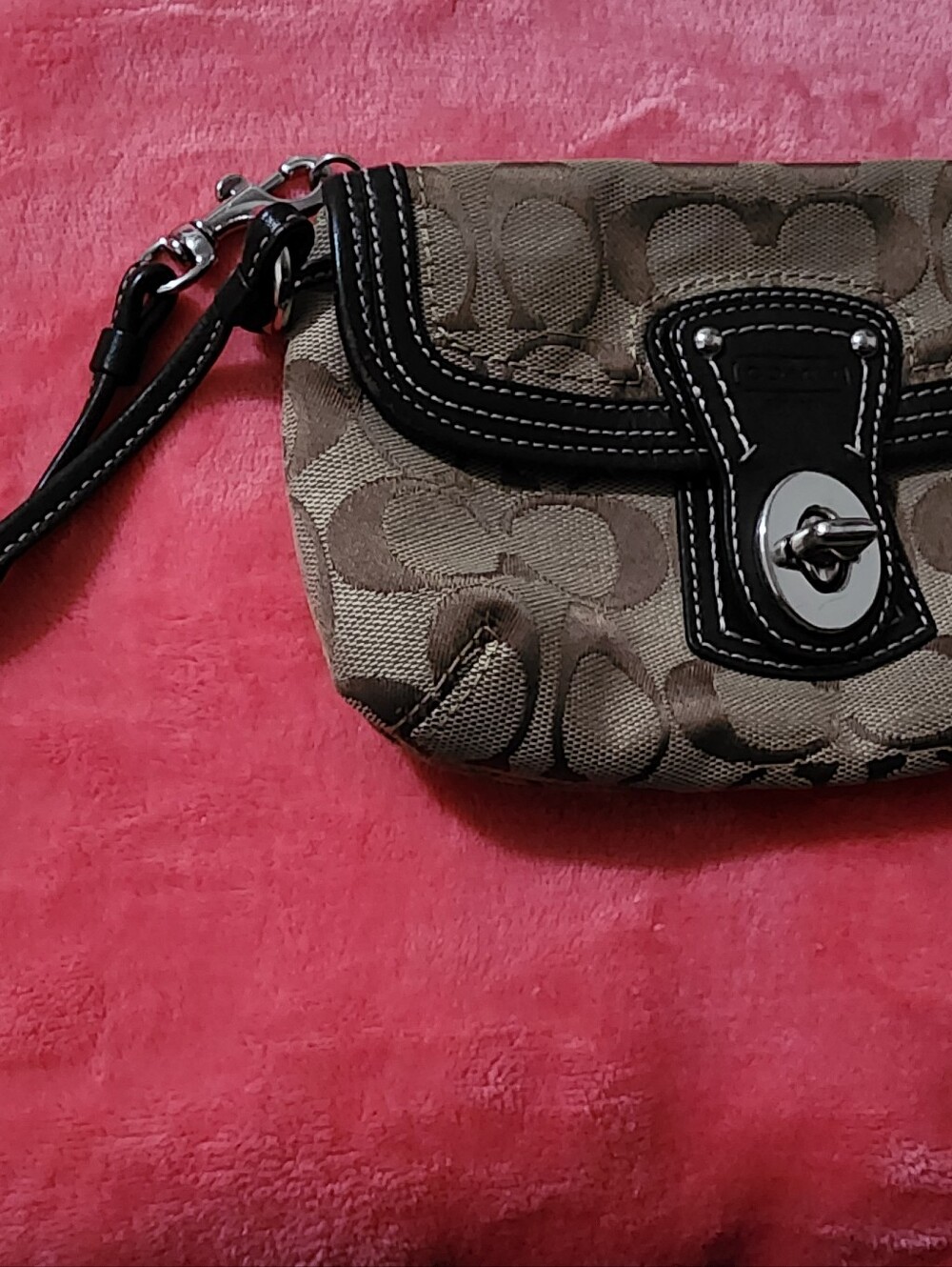 Coach Turnlock Wristlet